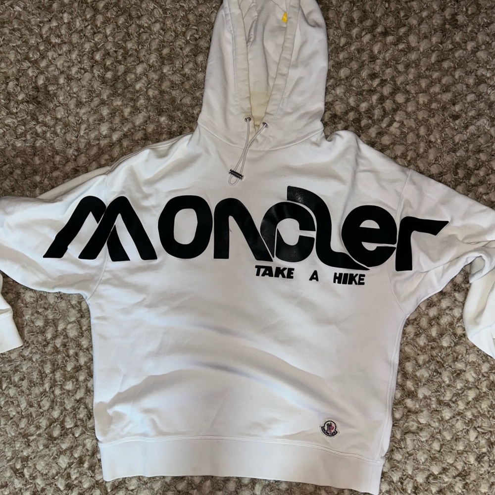 Moncler Genius White Hoodie mens Medium